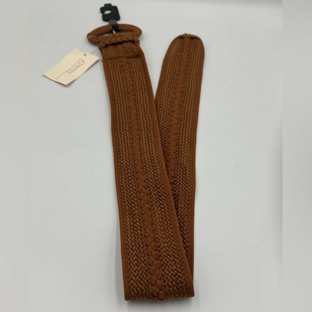 Vintage JCPennys Women’s Brown Woven Belt with Original Tag